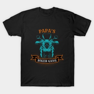 Papa's Biker Gang Father's Day T-Shirt
